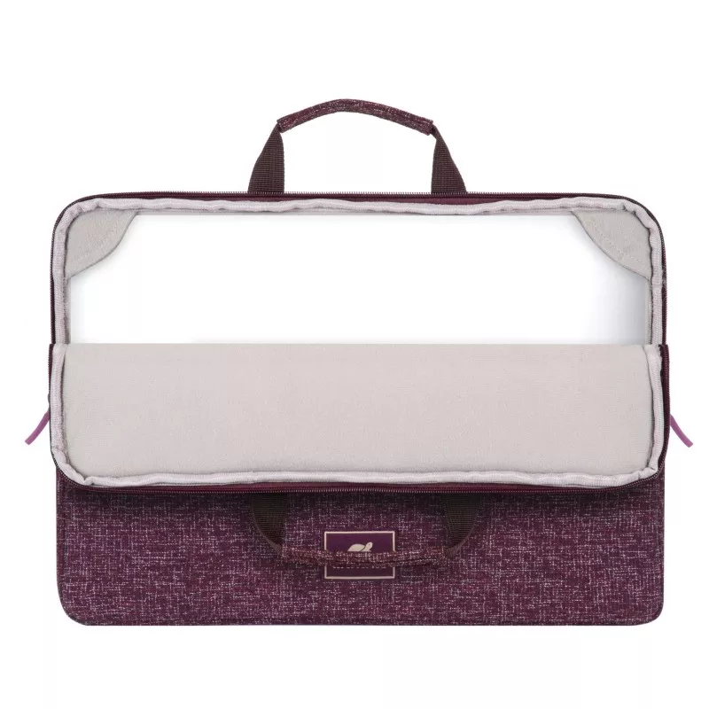 Rivacase 7913 Laptop Sleeve 13.3  with handles burgundy red