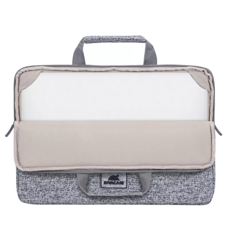 Rivacase 7913 Laptop Sleeve 13.3  with Handles light grey