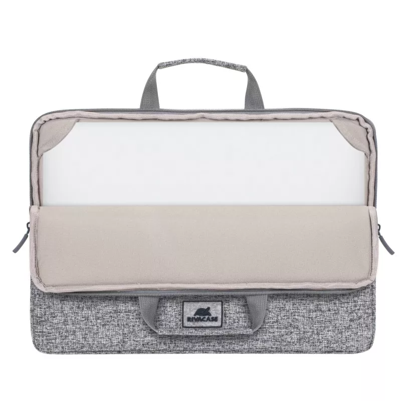 Rivacase 7915 Laptop Sleeve 15,6  with handles light grey