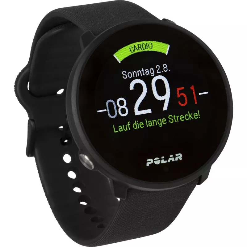 Polar Unite Black S-L Silicone Wristband with Pin Buckle