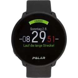 Polar Unite Black S-L Silicone Wristband with Pin Buckle