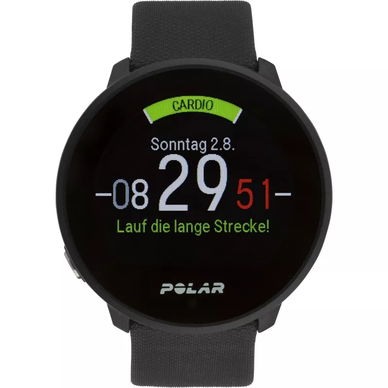 Polar Unite Black S-L Silicone Wristband with Pin Buckle