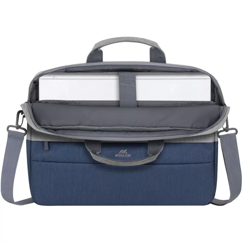 Rivacase 7532 Laptop Bag 15.6  grey/dark blue