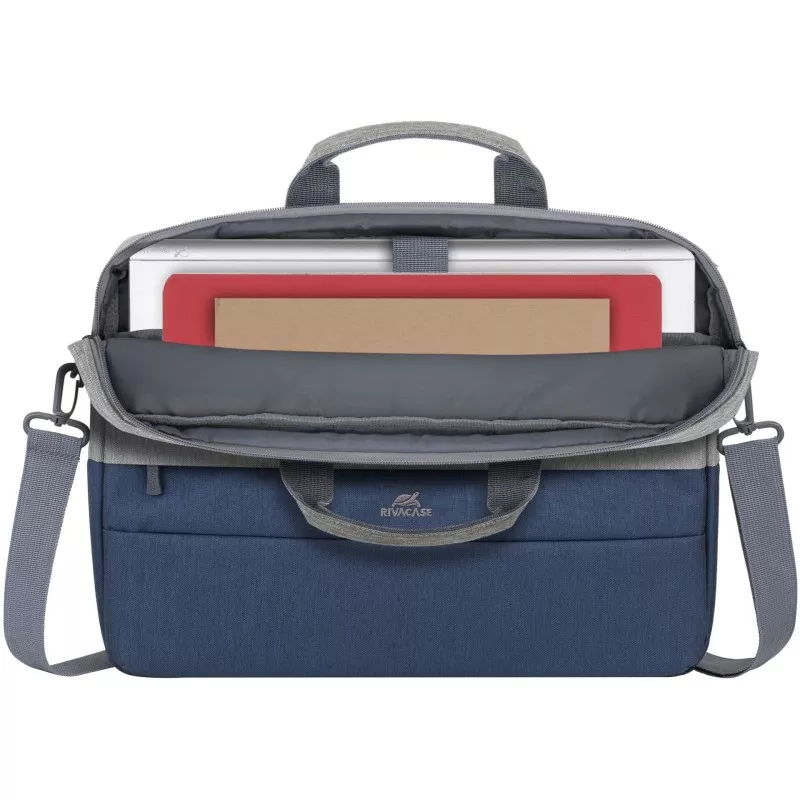 Rivacase 7532 Laptop Bag 15.6  grey/dark blue