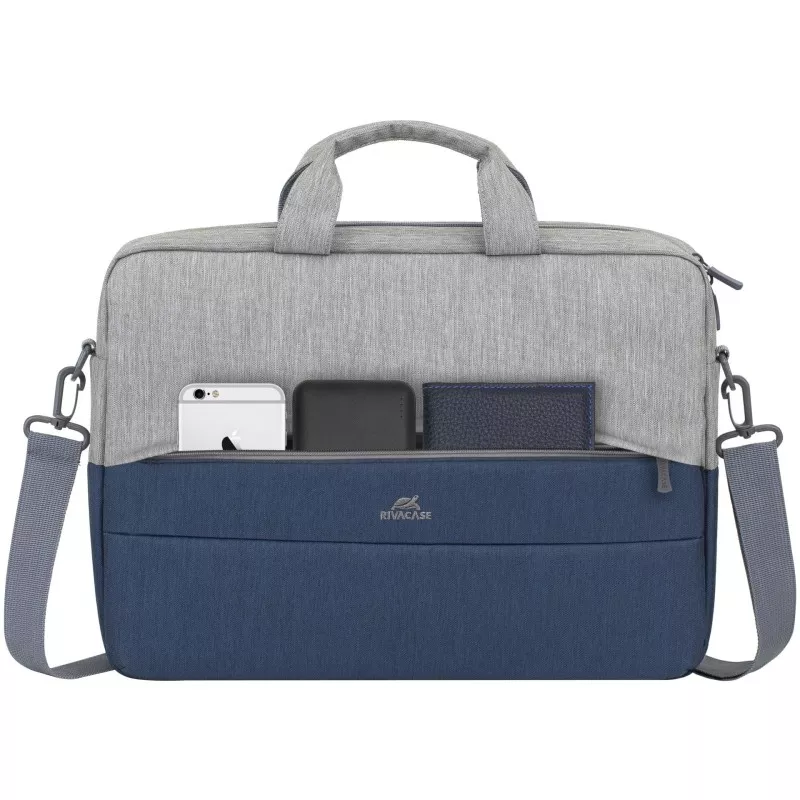 Rivacase 7532 Laptop Bag 15.6  grey/dark blue