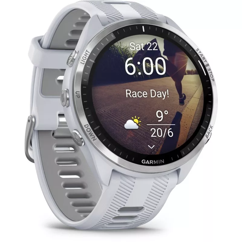 Garmin Forerunner 965 Whitestone/Powder Gray