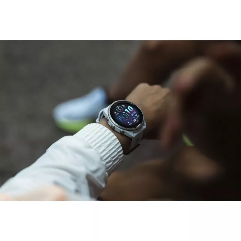 Garmin Forerunner 965 Whitestone/Powder Gray