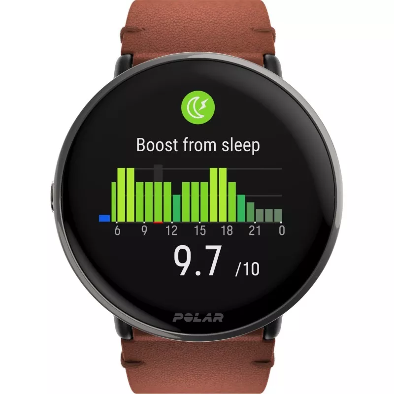 Polar Ignite 3 Titanium Leather- and Silicone Band