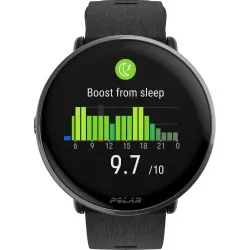 Polar Ignite 3 Titanium Silicone Band black