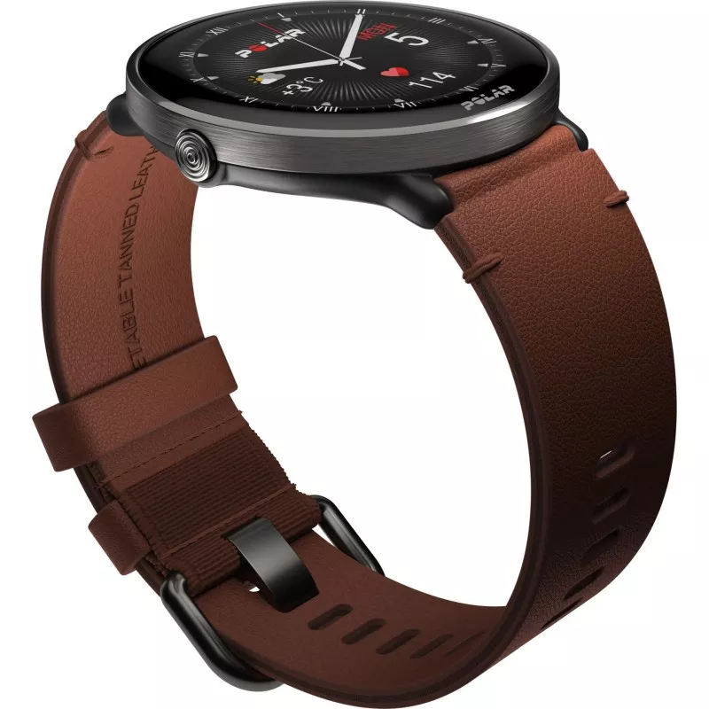 Polar Ignite 3 Titanium Leather- and Silicone Band