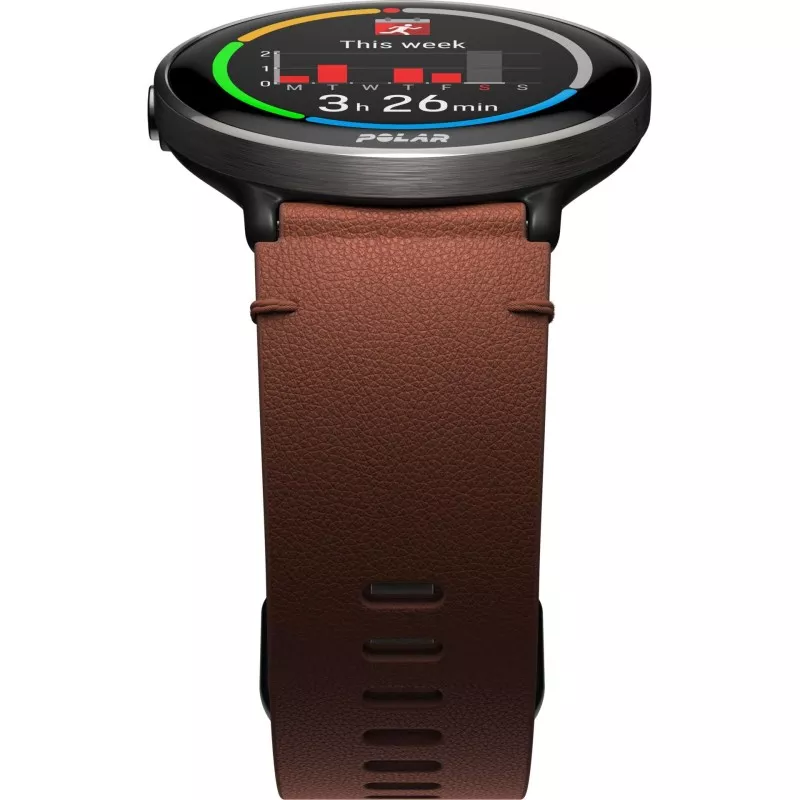 Polar Ignite 3 Titanium Leather- and Silicone Band