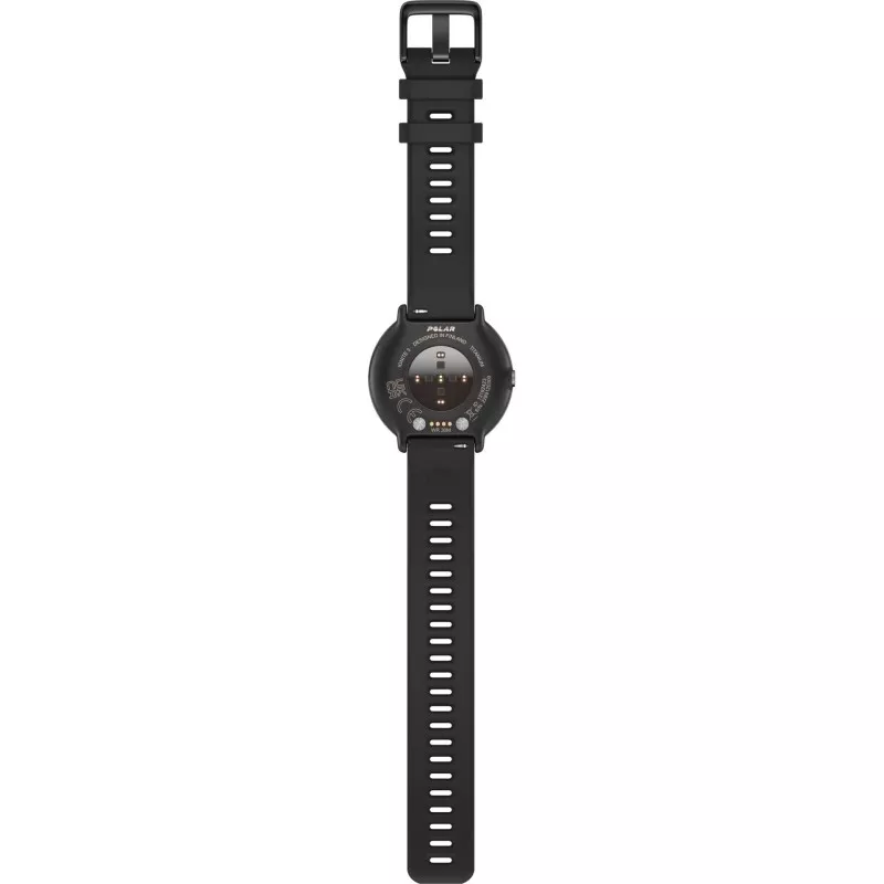 Polar Ignite 3 Titanium Silicone Band black