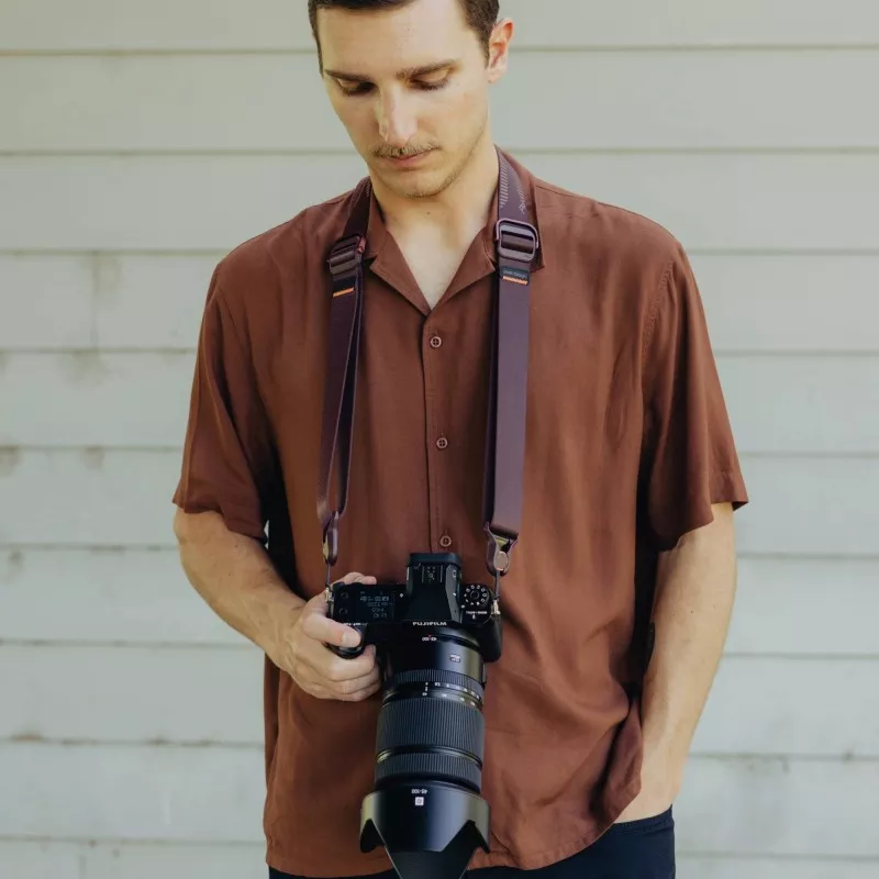 Pasek na szyję lub ramię SLIDE LITE Eclipse v3 - fioletowy