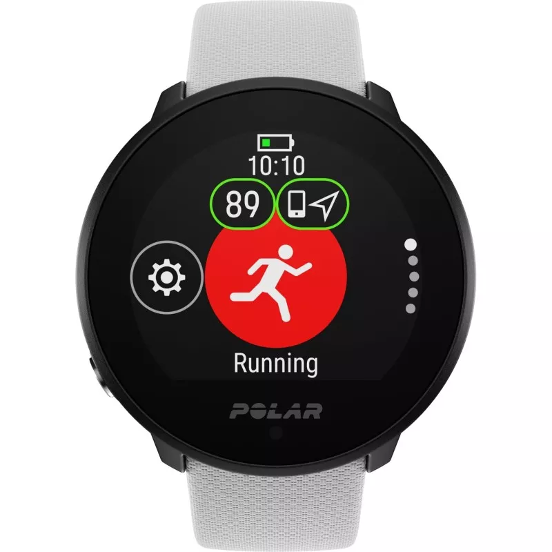 Polar Unite White S-L Silicone Wristband with Pin Buckle