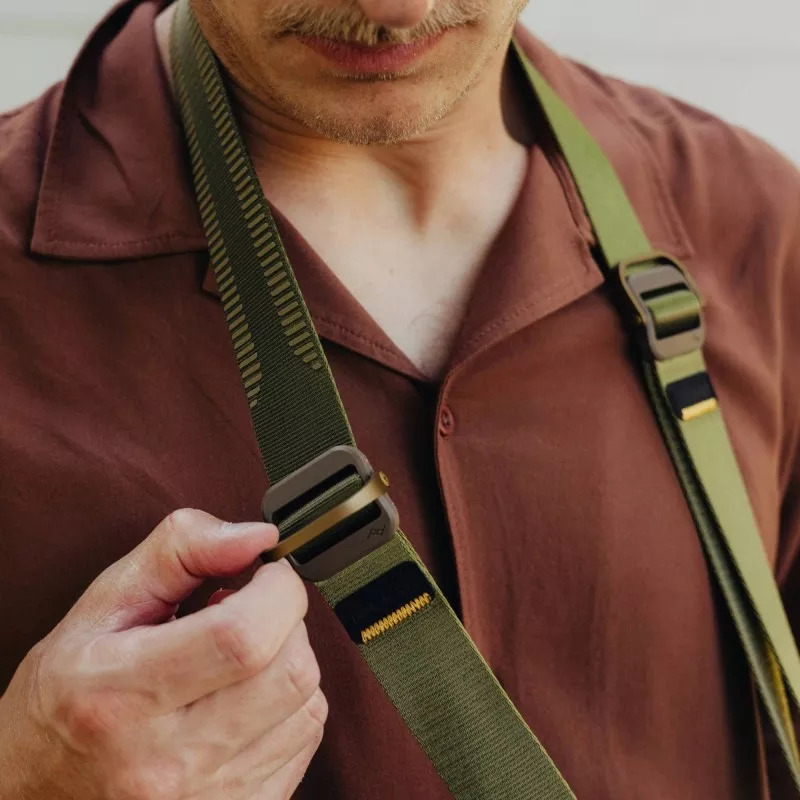 Pasek na szyję lub ramię SLIDE LITE Kelp v3 - oliwkowy