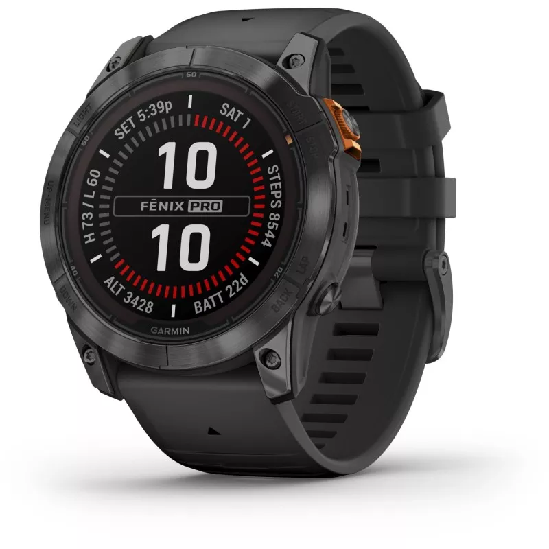 Garmin Fenix 7X Pro Solar (26mm) slate grey / black