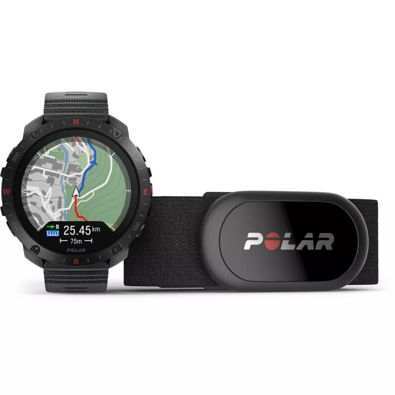 Polar Grit X2 Pro HR S-L Black