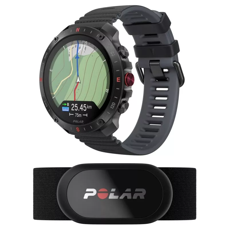 Polar Grit X2 Pro HR S-L Black