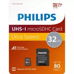 Philips MicroSDHC 2-Pack    32GB Class 10 UHS-I U1 incl. Adapter