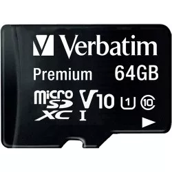 Verbatim microSDXC          64GB Class 10 UHS-I incl Adapt. 44084