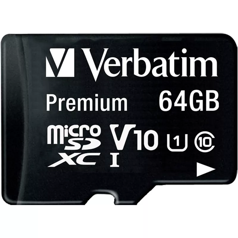 Verbatim microSDXC          64GB Class 10 UHS-I incl Adapt. 44084
