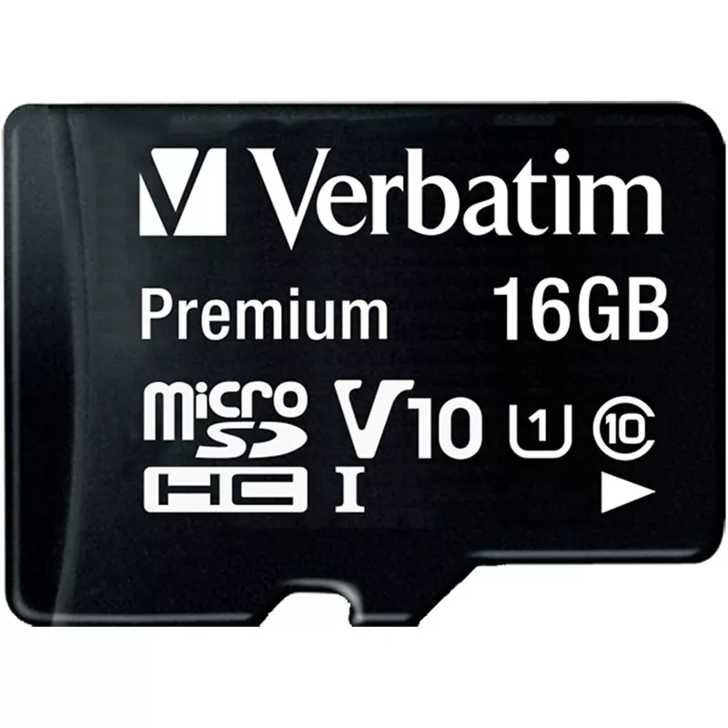 Verbatim microSDHC          16GB Class 10 UHS-I incl Adapt. 44082