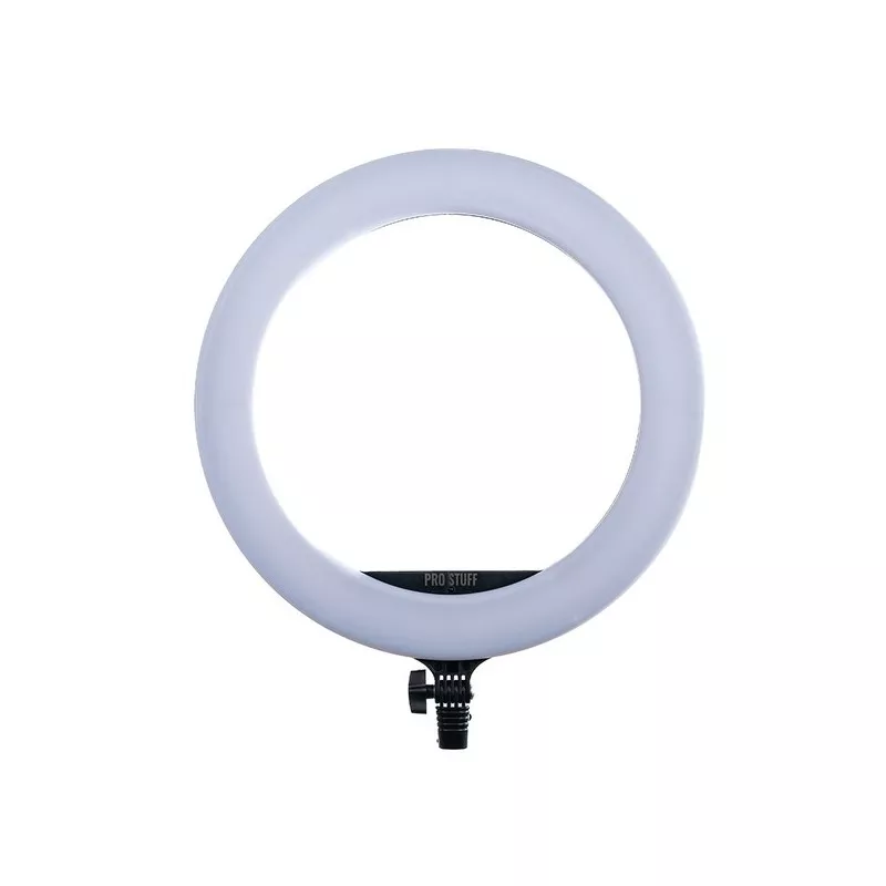 Lampa LED Ring PRO STUFF PLR 18 II ze statywem – wersja Czarna