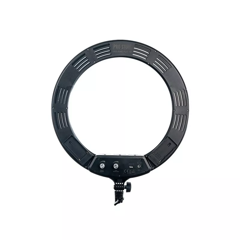 Lampa LED Ring PRO STUFF PLR 18 II ze statywem – wersja Czarna