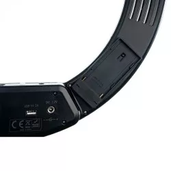 Lampa LED Ring PRO STUFF PLR 18 II ze statywem – wersja Czarna