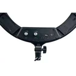 Lampa LED Ring PRO STUFF PLR 18 II ze statywem – wersja Czarna