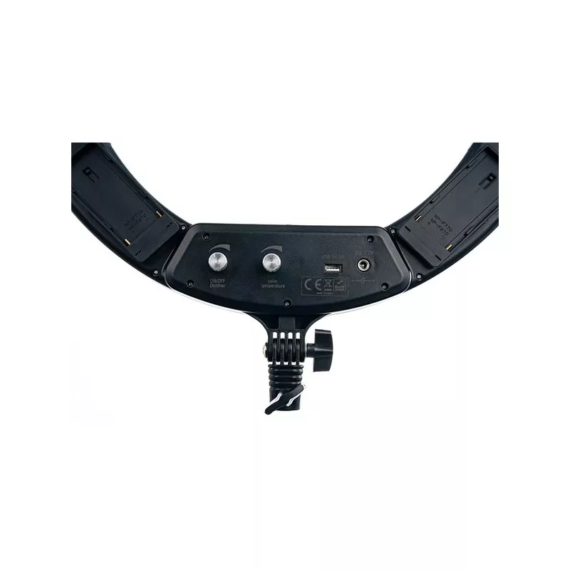 Lampa LED Ring PRO STUFF PLR 18 II ze statywem – wersja Czarna