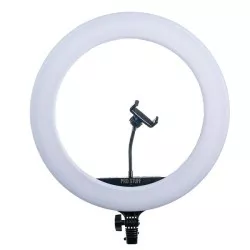 Lampa LED Ring PRO STUFF PLR 18 II ze statywem – wersja Czarna