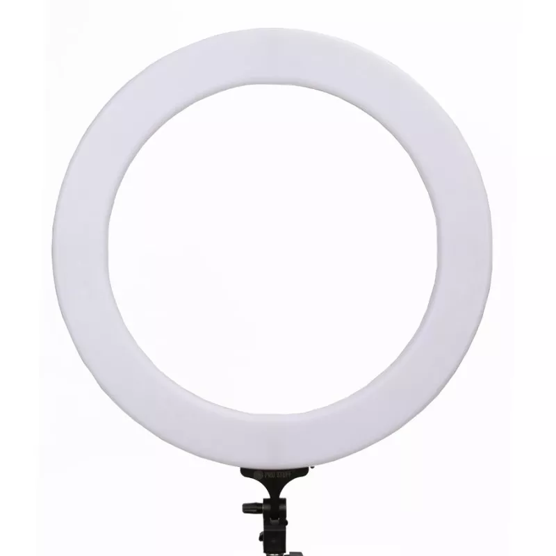 Lampa LED Ring PRO STUFF PLR 18 II ze statywem - wersja biała