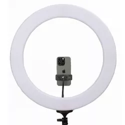Lampa LED Ring PRO STUFF PLR 18 II ze statywem - wersja biała