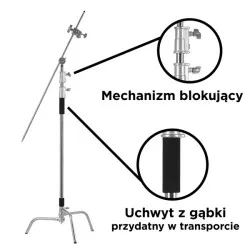 Statyw oświetleniowy C-Stand ST-C01 Kit PRO STUFF