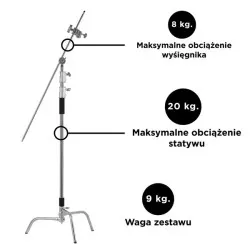 Statyw oświetleniowy C-Stand ST-C01 Kit PRO STUFF