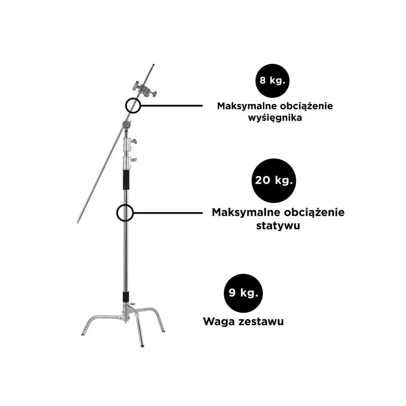 Statyw oświetleniowy C-Stand ST-C01 Kit PRO STUFF