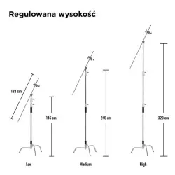 Statyw oświetleniowy C-Stand ST-C01 Kit PRO STUFF