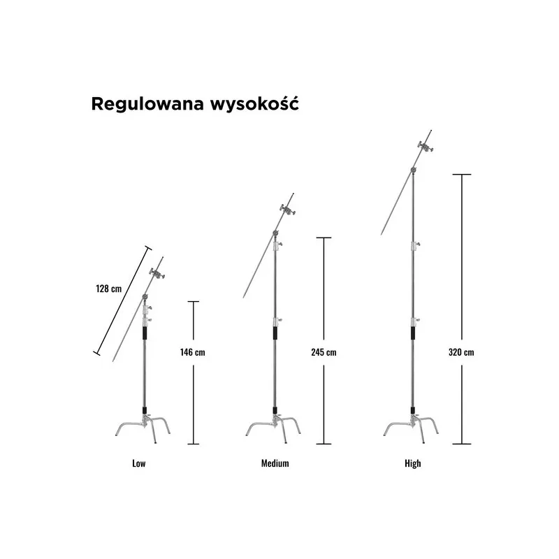 Statyw oświetleniowy C-Stand ST-C01 Kit PRO STUFF