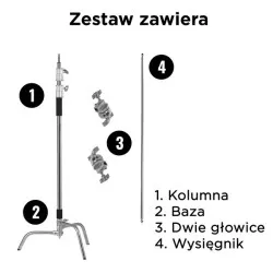 Statyw oświetleniowy C-Stand ST-C01 Kit PRO STUFF