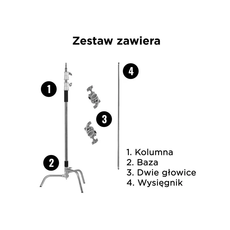 Statyw oświetleniowy C-Stand ST-C01 Kit PRO STUFF