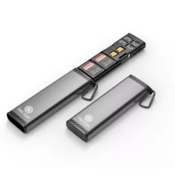 PRO STUFF CH-354, Etui I Czytnik 2w1 Na 9 Kart Pamięci Micro Sd / Uhs / Sdxc Usb-c