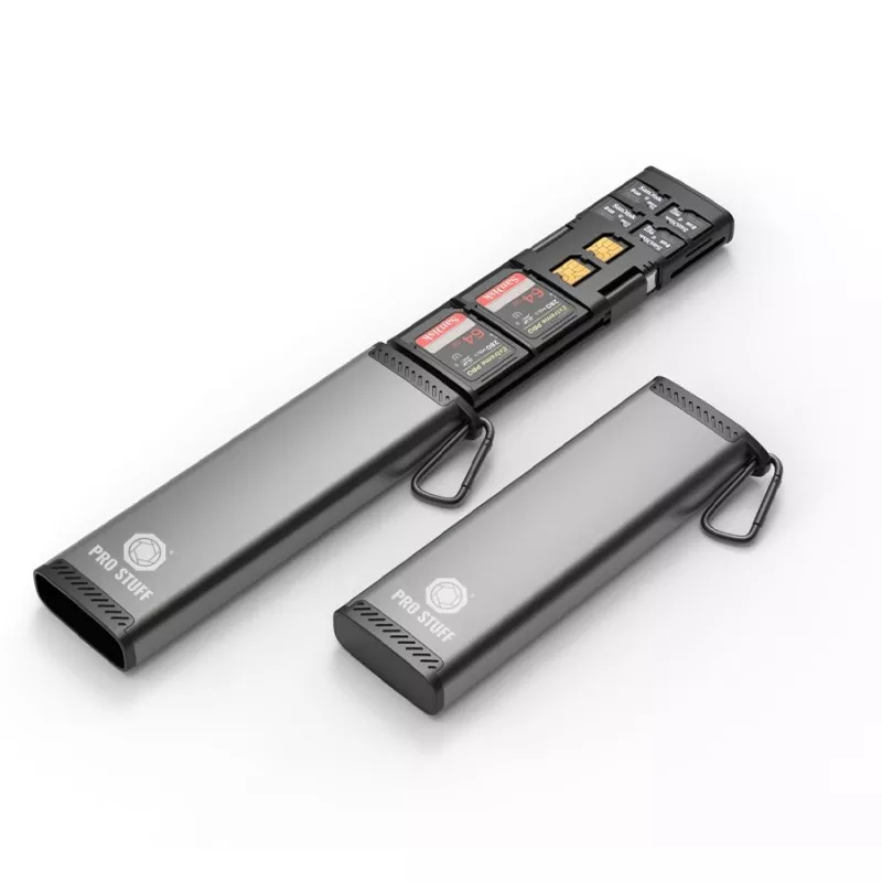 PRO STUFF CH-354, Etui I Czytnik 2w1 Na 9 Kart Pamięci Micro Sd / Uhs / Sdxc Usb-c
