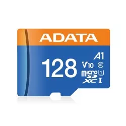 ADATA CARD MICROSDHC       128GB UHS-I CL10 100/20 MB/s W/1 Adap.