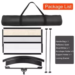 Blenda fotograficzna typu U 4w1 PRO STUFF 180x60cm