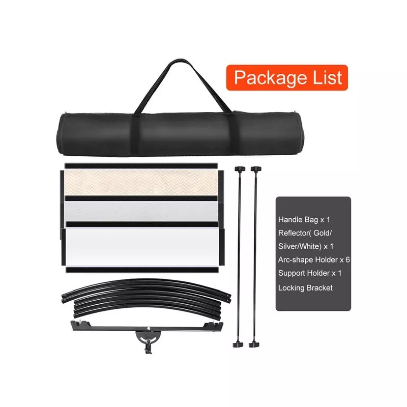 Blenda fotograficzna typu U 4w1 PRO STUFF 100x50cm