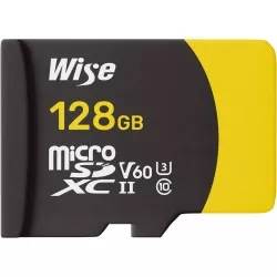 Wise microSDXC UHS-II V60  128GB R:290MBs / W:100MBs  WI-MSD-S128