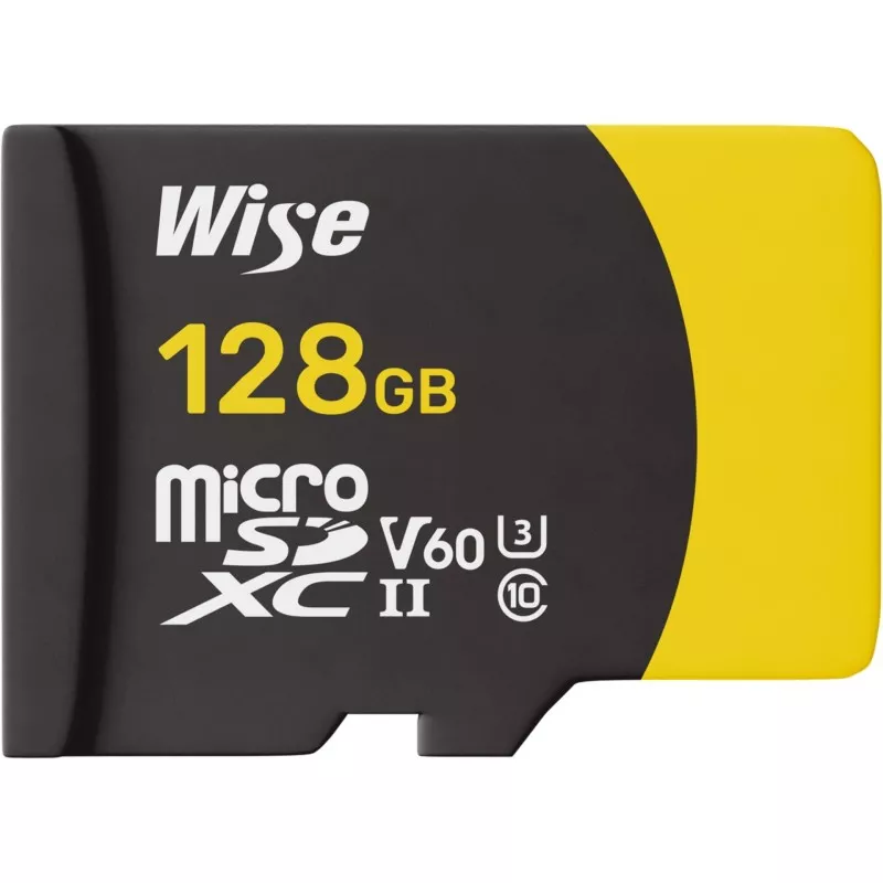 Wise microSDXC UHS-II V60  128GB R:290MBs / W:100MBs  WI-MSD-S128