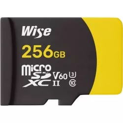 Wise microSDXC UHS-II V60  256GB R:290MBs / W:100MBs  WI-MSD-S256