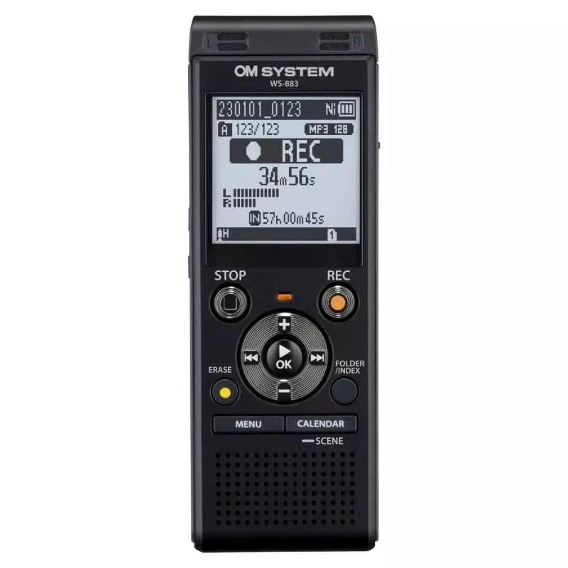 OM system WS-883 8GB Dyktafon Kompaktowy z Nagrywaniem Dźwięku